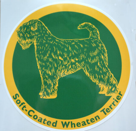 car sticker wheaten terrier full image